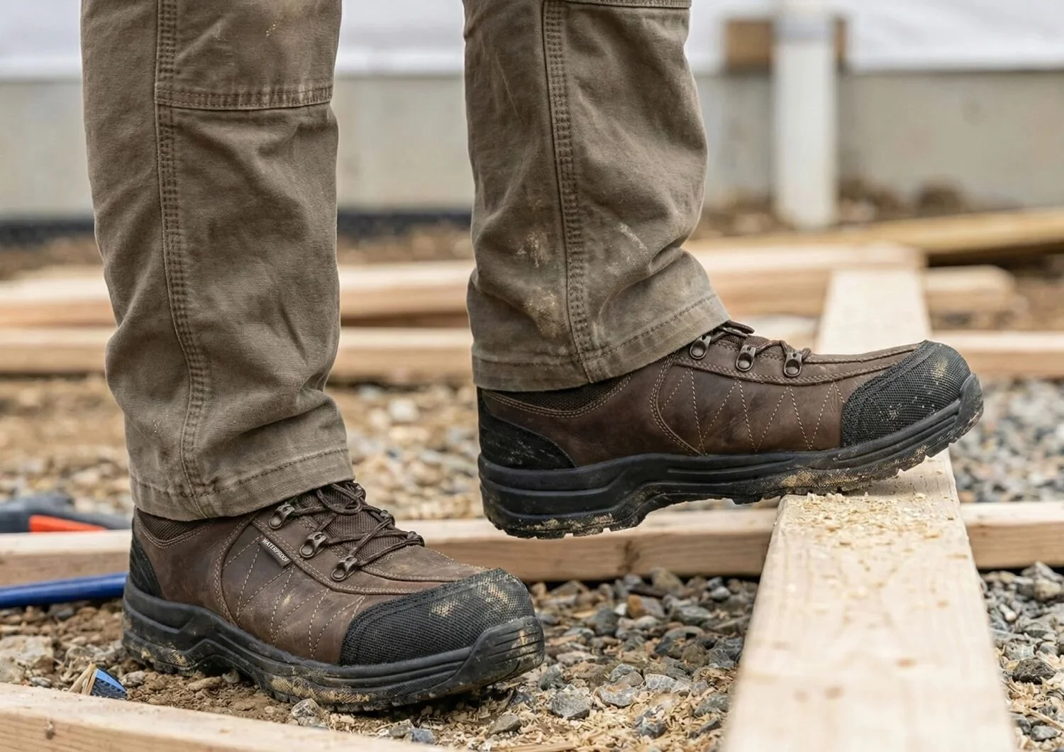 Basalt Work Shoes - Brown - Image 13