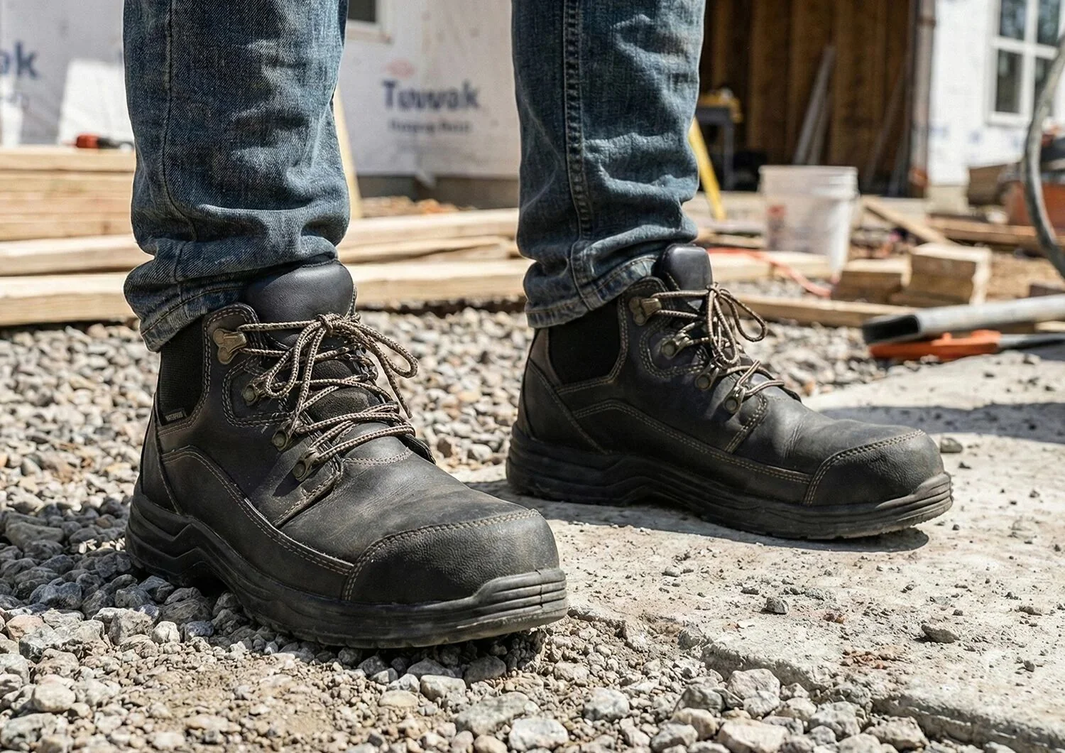 Graphite Hands-Free Work Boots - Black - Image 12