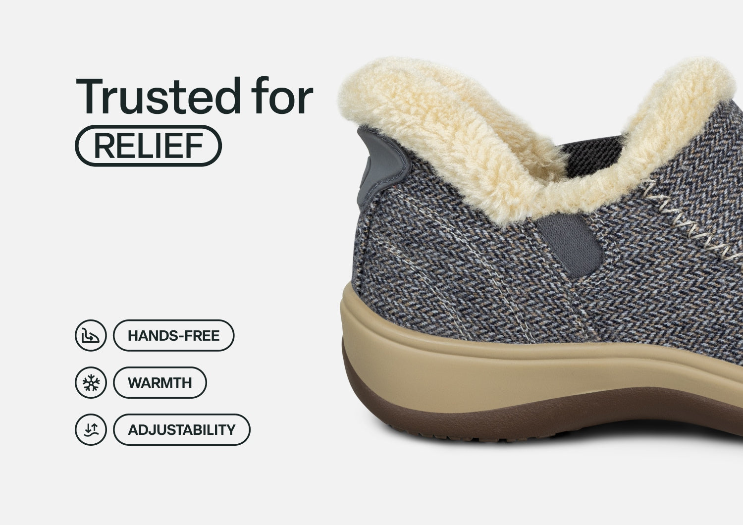 Lorin Hands-Free - Blue Herringbone Wool - Image 4