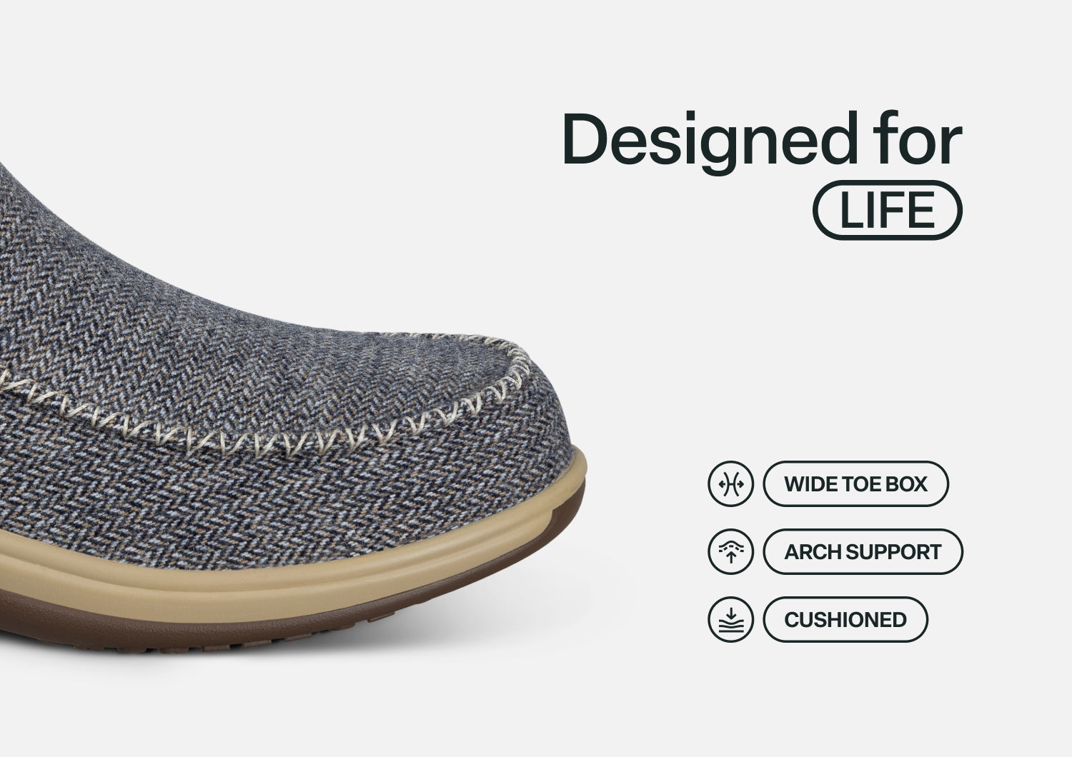 Lorin Hands-Free - Blue Herringbone Wool - Image 5