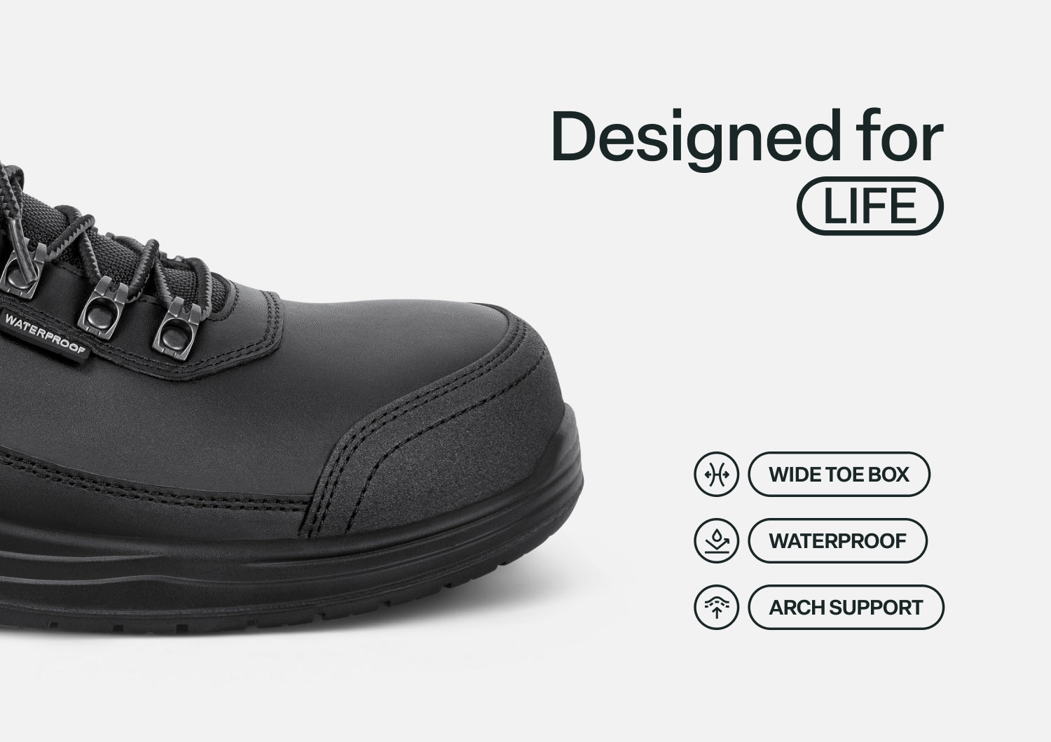 Slate Hands-Free Work Shoes - Black - Image 5