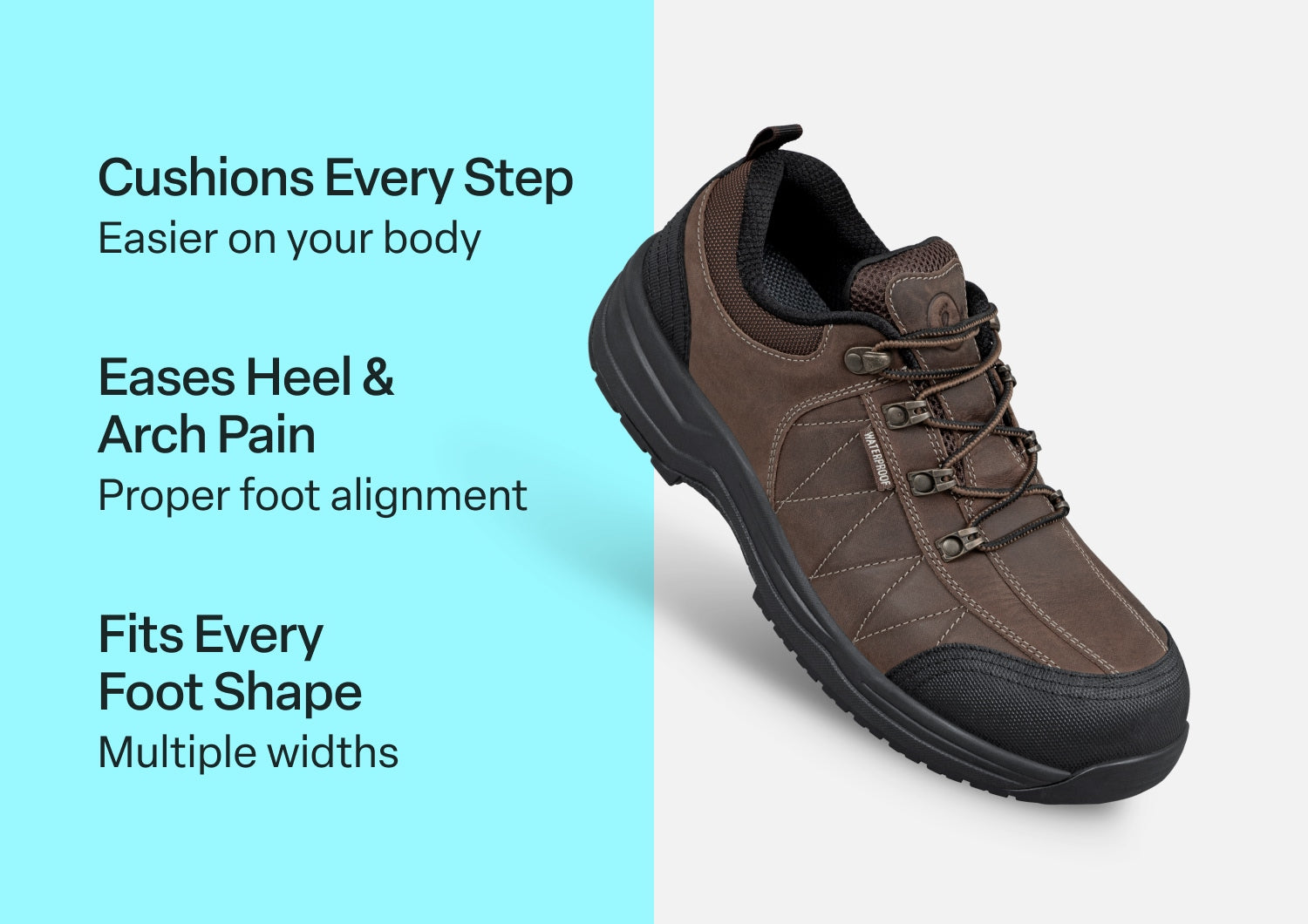 Basalt Work Shoes - Brown - Image 3