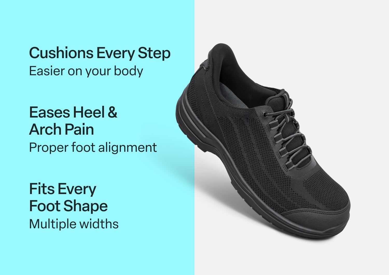 Onyx Hands-Free Work Shoes - Black - Image 2