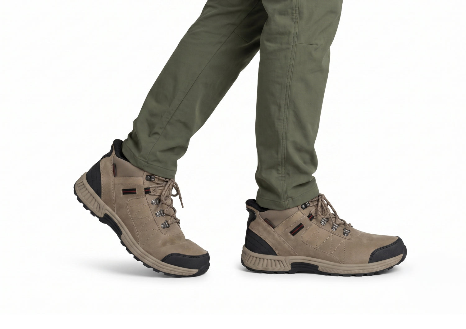 Dalton Hands-Free Waterproof - Taupe/Red - Image 2