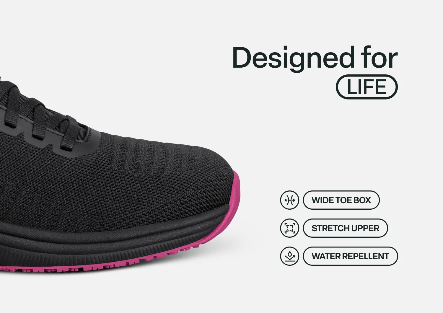 Kita Hands-Free - Black/Hot Pink - Image 6