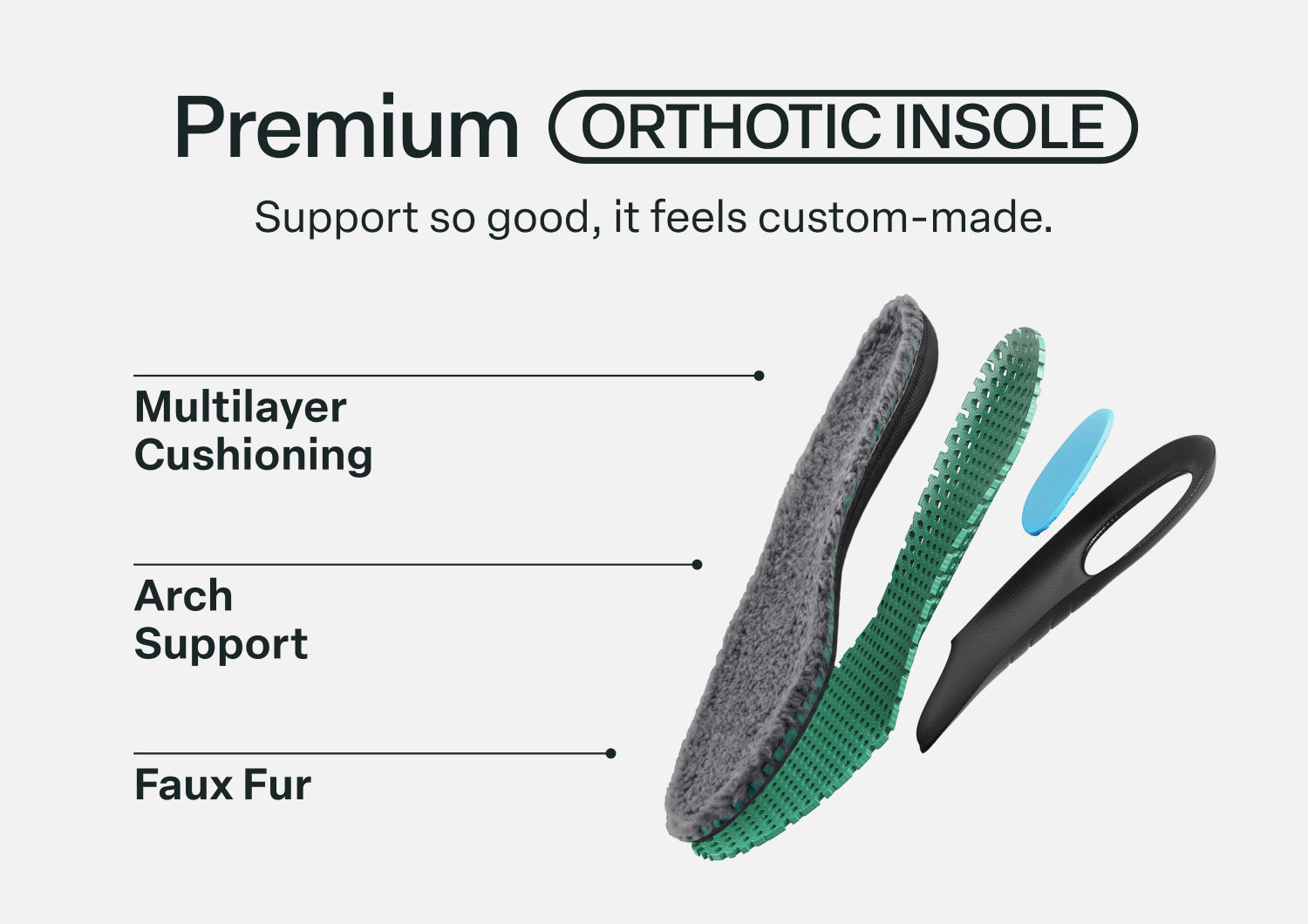 Men's Slipper Insoles - Gray - Image 5