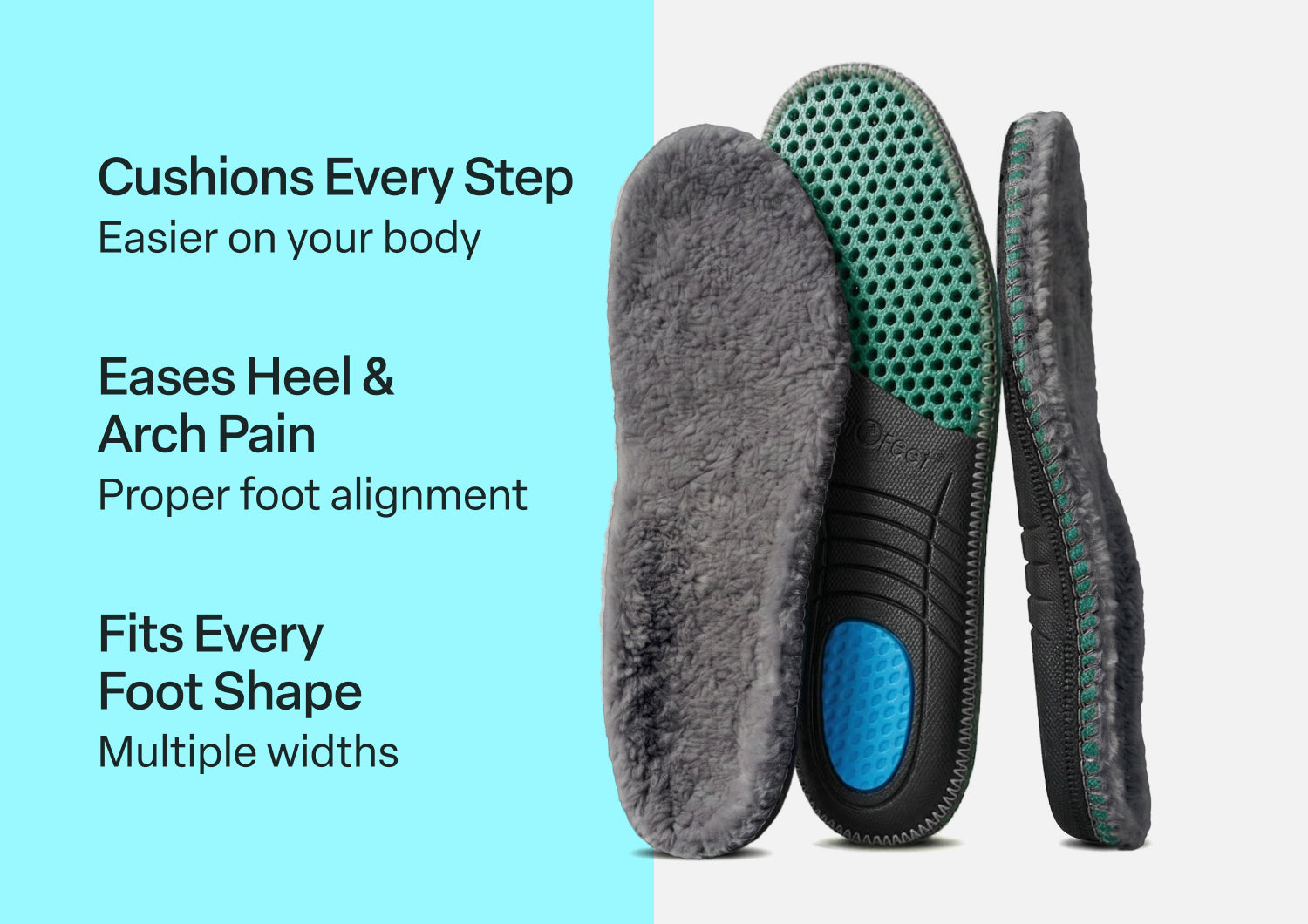 Men's Slipper Insoles - Gray - Image 3